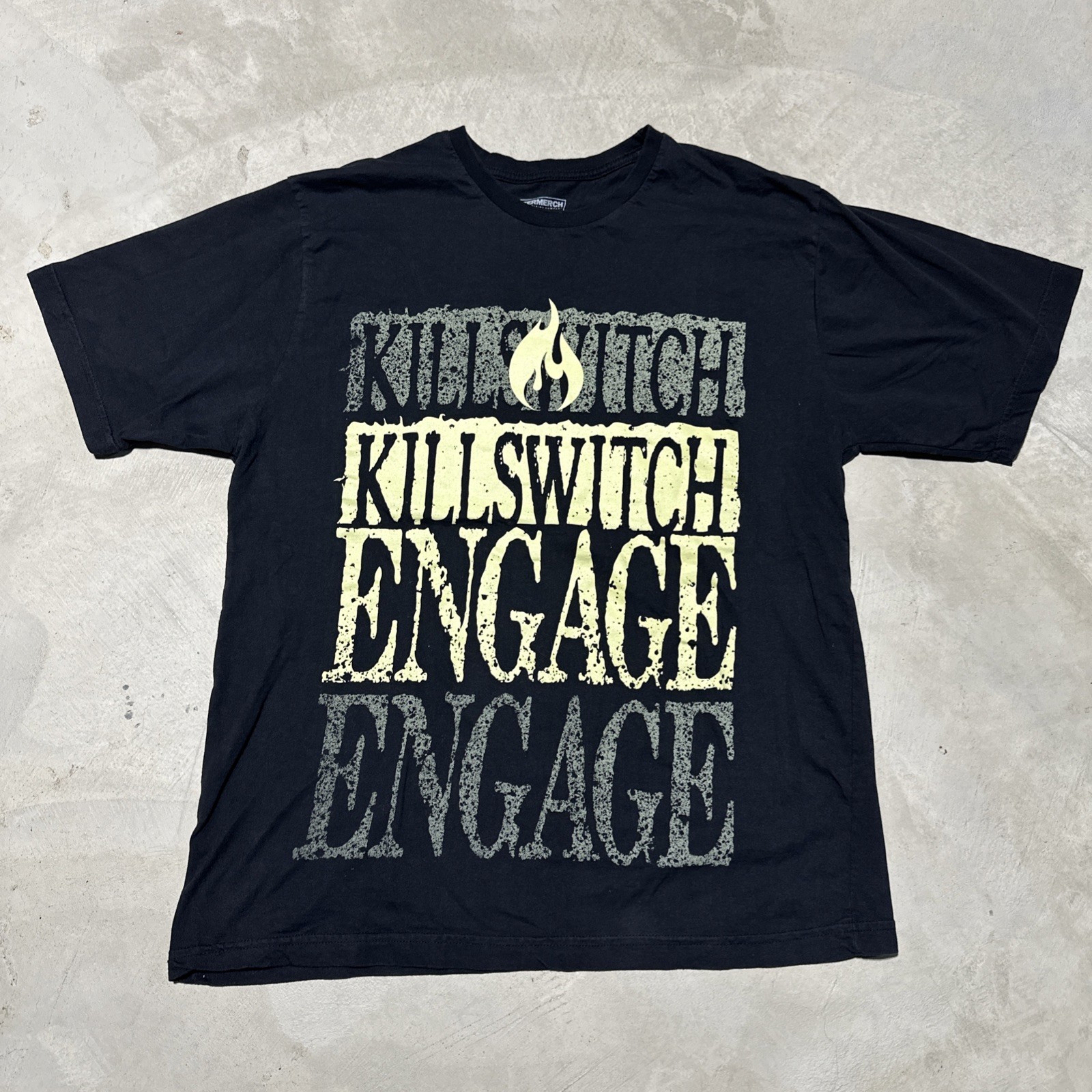 Vintage Y2K Killswitch Engage Skull Band Tee Shirt Disarm The Descent Tour 2013