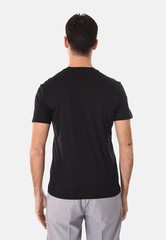 Men’s Slim Fit Cotton Basic T Shirt Half Sleeve Solid Color Made Italy