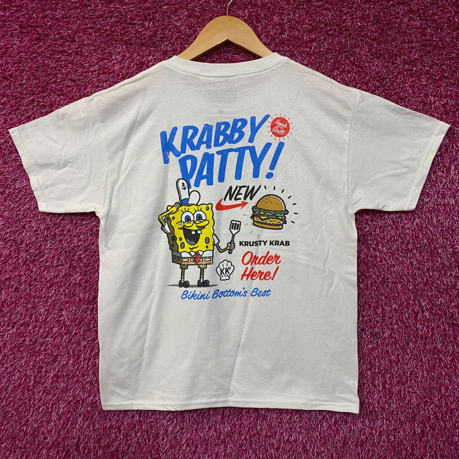 Nickelodeon SpongeBob SquarePants Krabby Patty Graphic T-Shirt Large gallery