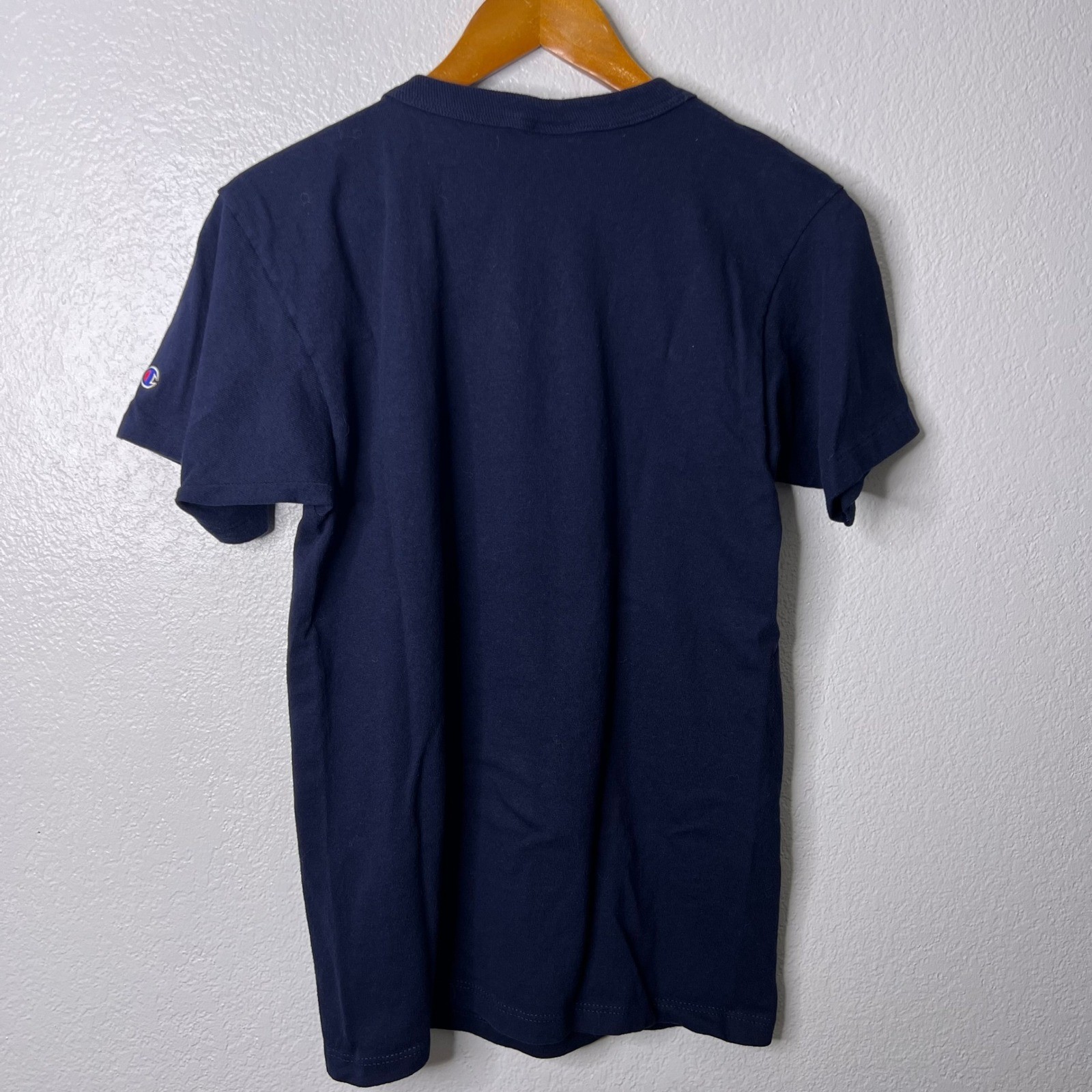 Vintage Champion FCA Cross Training Shirt Men Medium Blue USA Made Single Stitch gallery