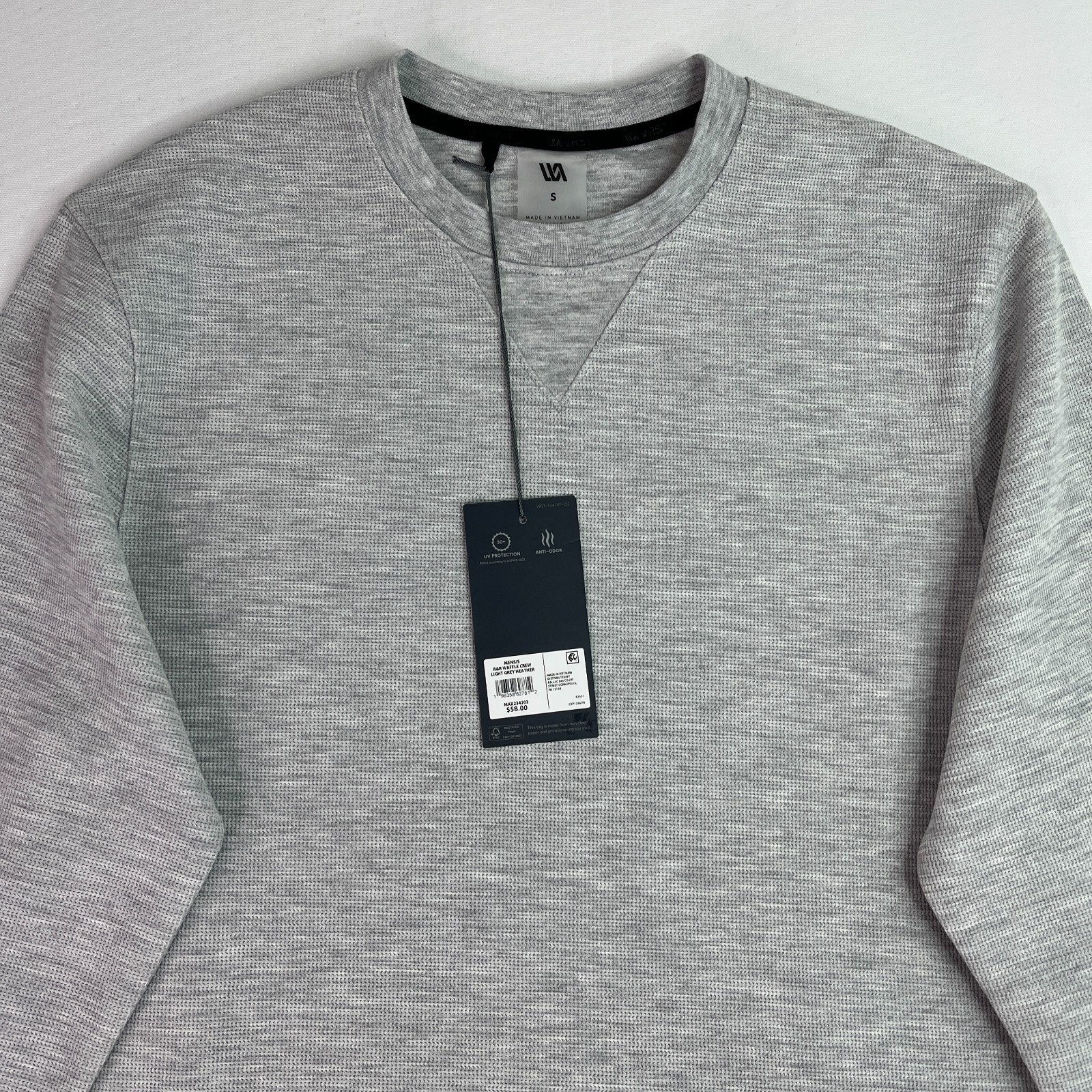 VRST Shirt S Gray Long Sleeve Crewneck New With Tags gallery