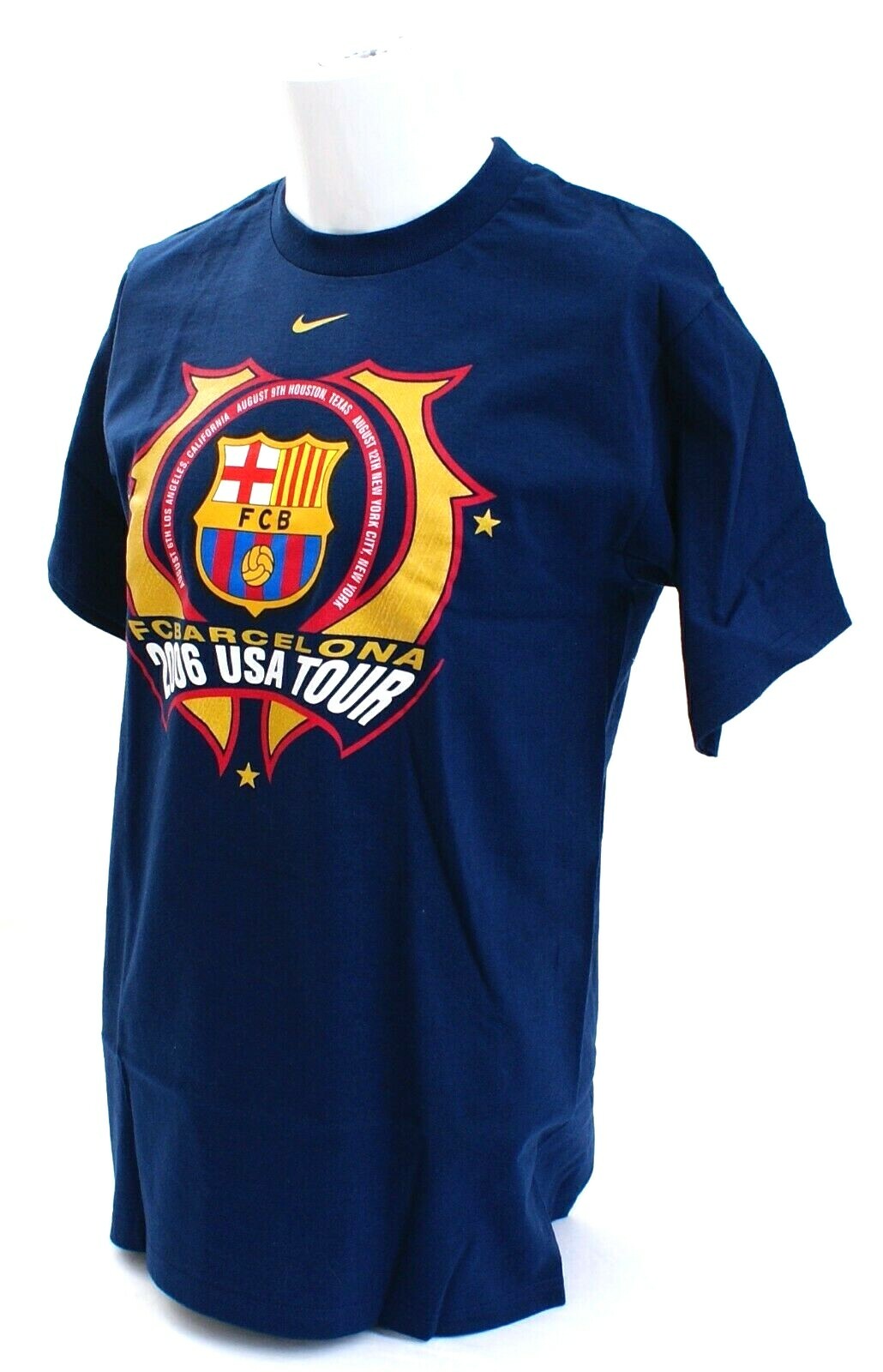 Nike FCB FC Barcelona Blue Short Sleeve Graphic T-Shirt Tee Shirt Men's NWT gallery