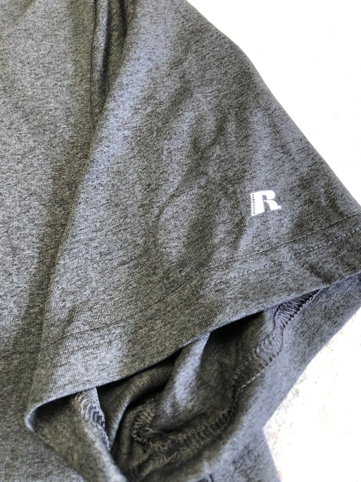 Russell Training Fit T-Shirt Men's Large Gray Activewear Casual Tee gallery
