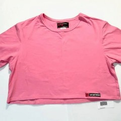 Go Softwear Size M Pacific Half Tee /Crop Top – Pink (GS-3482521-PNK-M)