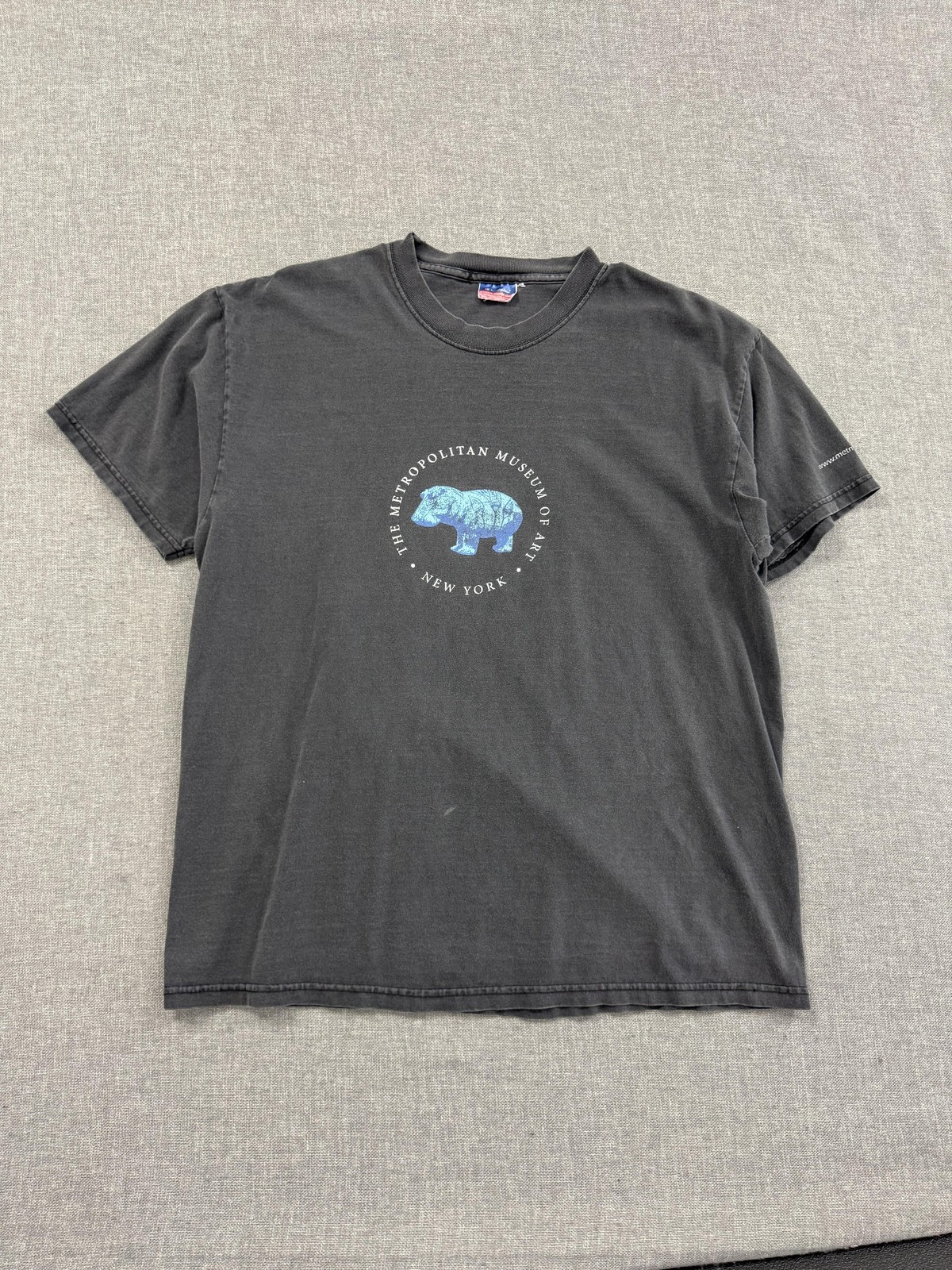 VIntage Metropolitan Museum Of Art T-Shirt Mens Large Black MOMA Hippo New York gallery