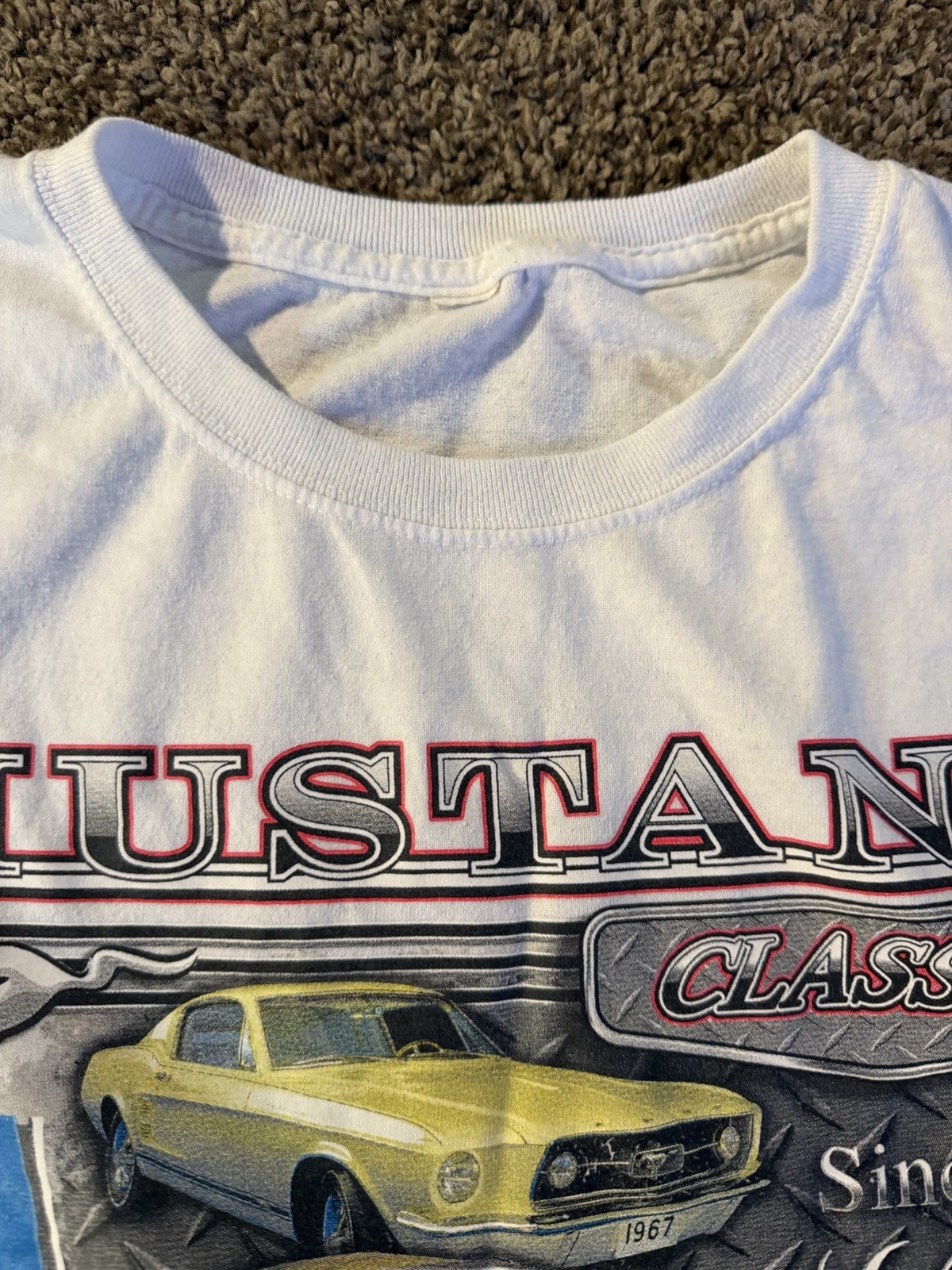Y2K Ford Mustang Classics Mens Large Graphic Tee No Tag gallery