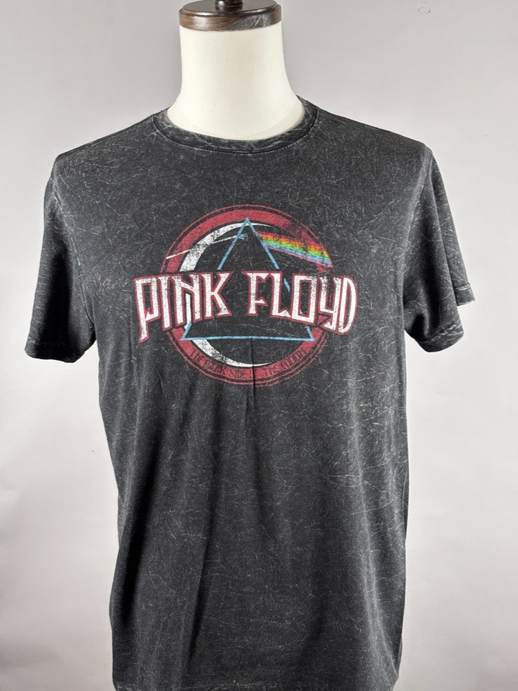 Pink Floyd Official Merchandise Acid Wash Black Size Medium Mens Shirt