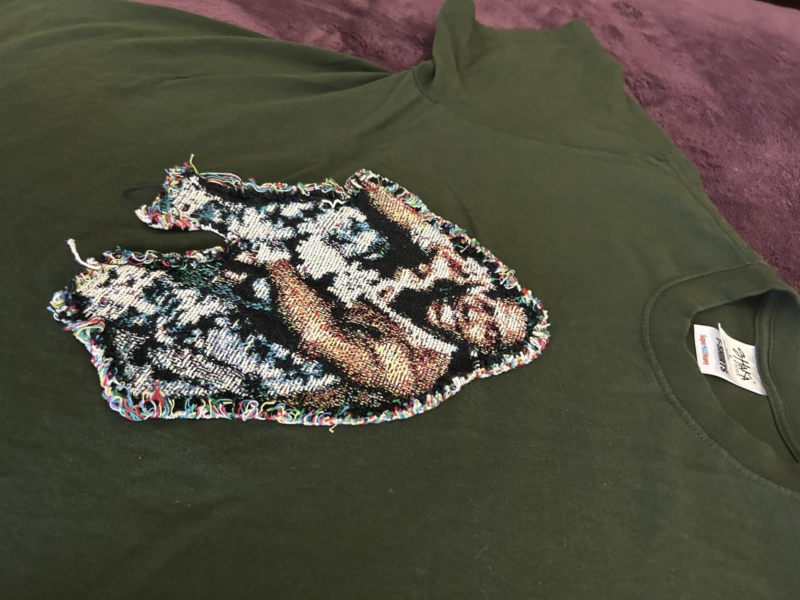 UNIQUE ASAP Rocky 3D Yarn Embroidered Graphic Shirt-M-Unisex-Heavyweight-Shaka gallery