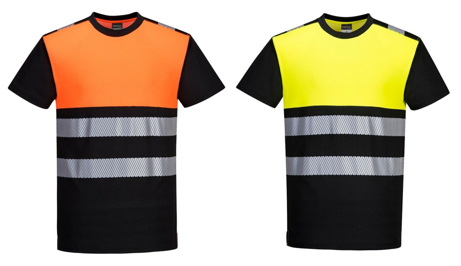 Men's Hi Vis T-Shirt PW311 Reflective High Viz Fluorescent MoistureWicking Shirt gallery