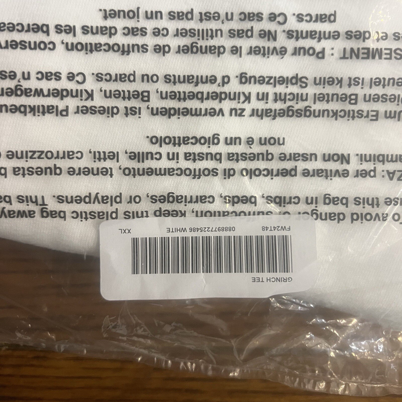 Supreme Grinch Tee White Size: XXL gallery