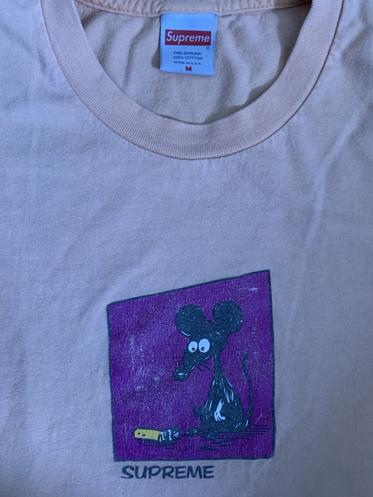 Supreme SS21 Mouse Tee Shirt Pink Size Medium gallery