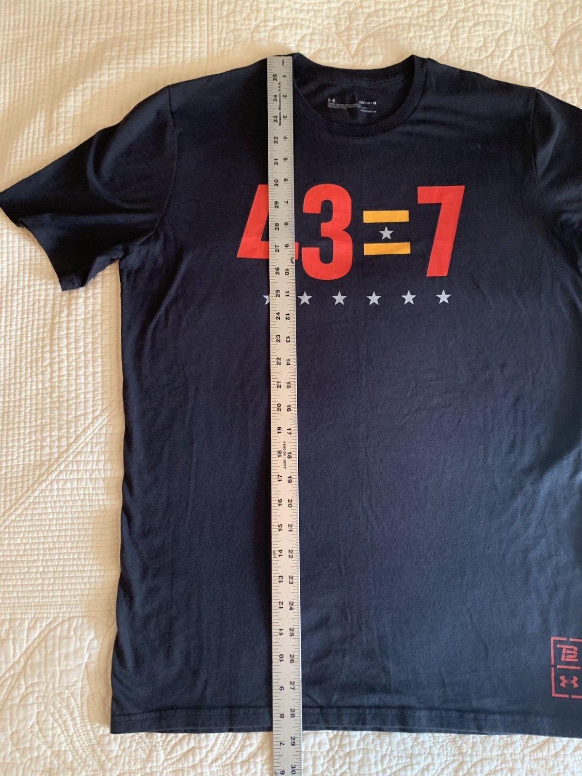 Rare limited-edition Tom Brady "43=7" Under Armour collaboration T-shirt gallery
