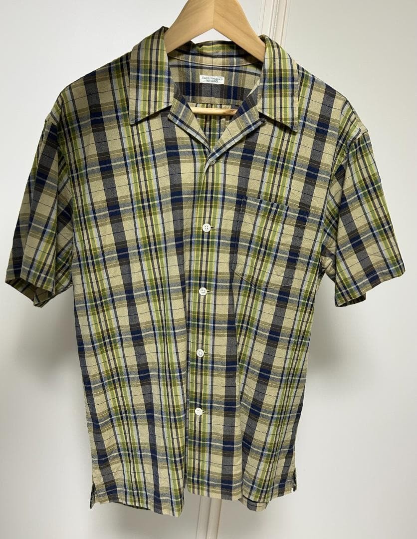 PHIGVEL 22SS Madras Check Short Sleeve Shirt Size S gallery