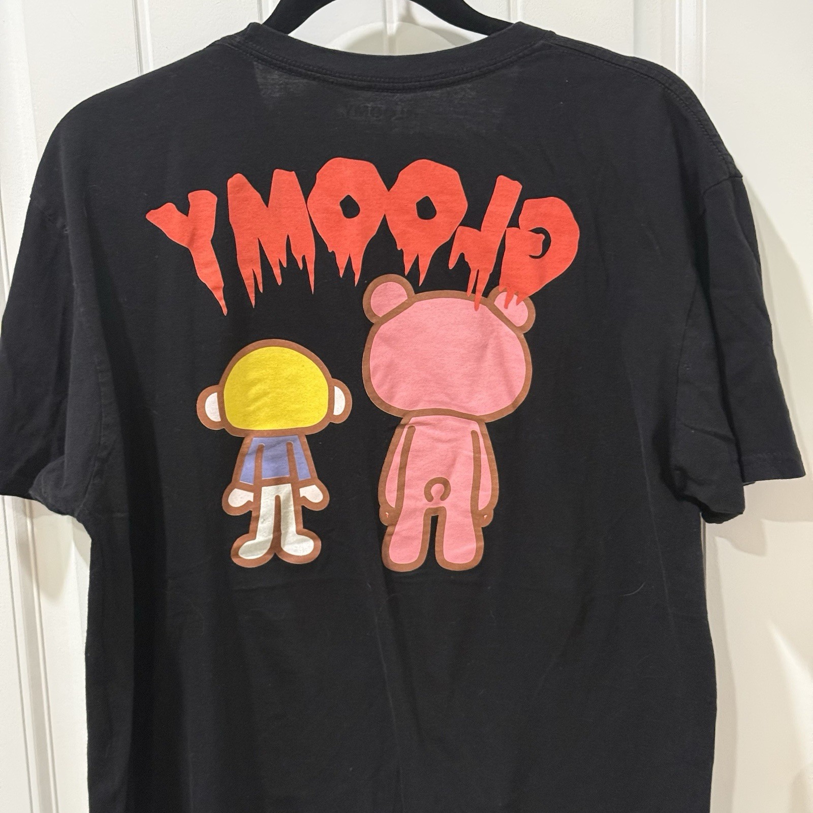 Gloomy Bear Graphic T-Shirt Black Anime Horror Tee Size L gallery