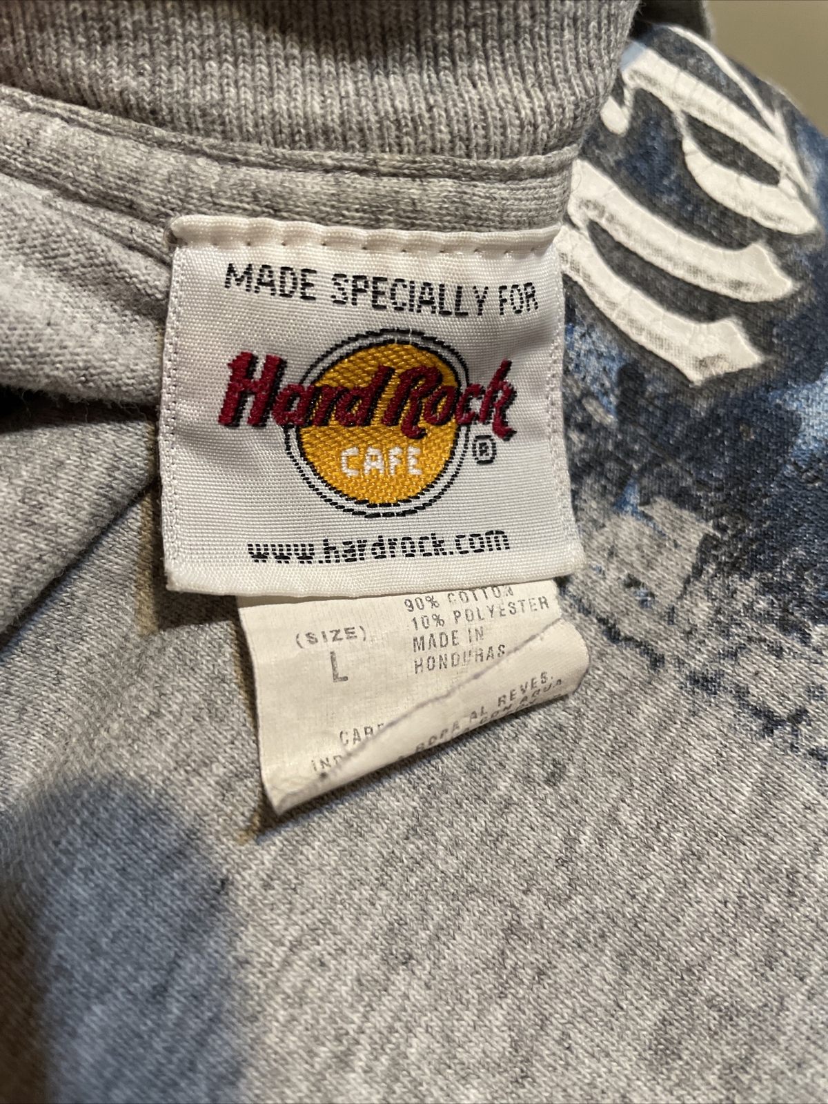 Vintage Men’s 1990’s Hard Rock Cafe HOLLYWOOD Gray Shirt Size Large gallery