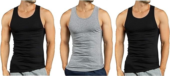 3 pieces Knocker Men's Wife Beater Ribbed Undershirt A-Shirts Tank Top S-3XL gallery