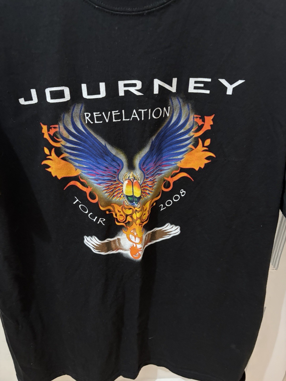 Anvil T-Shirt Men’s XL Preshrunk Journey Revelations Tour Double Sided Black gallery