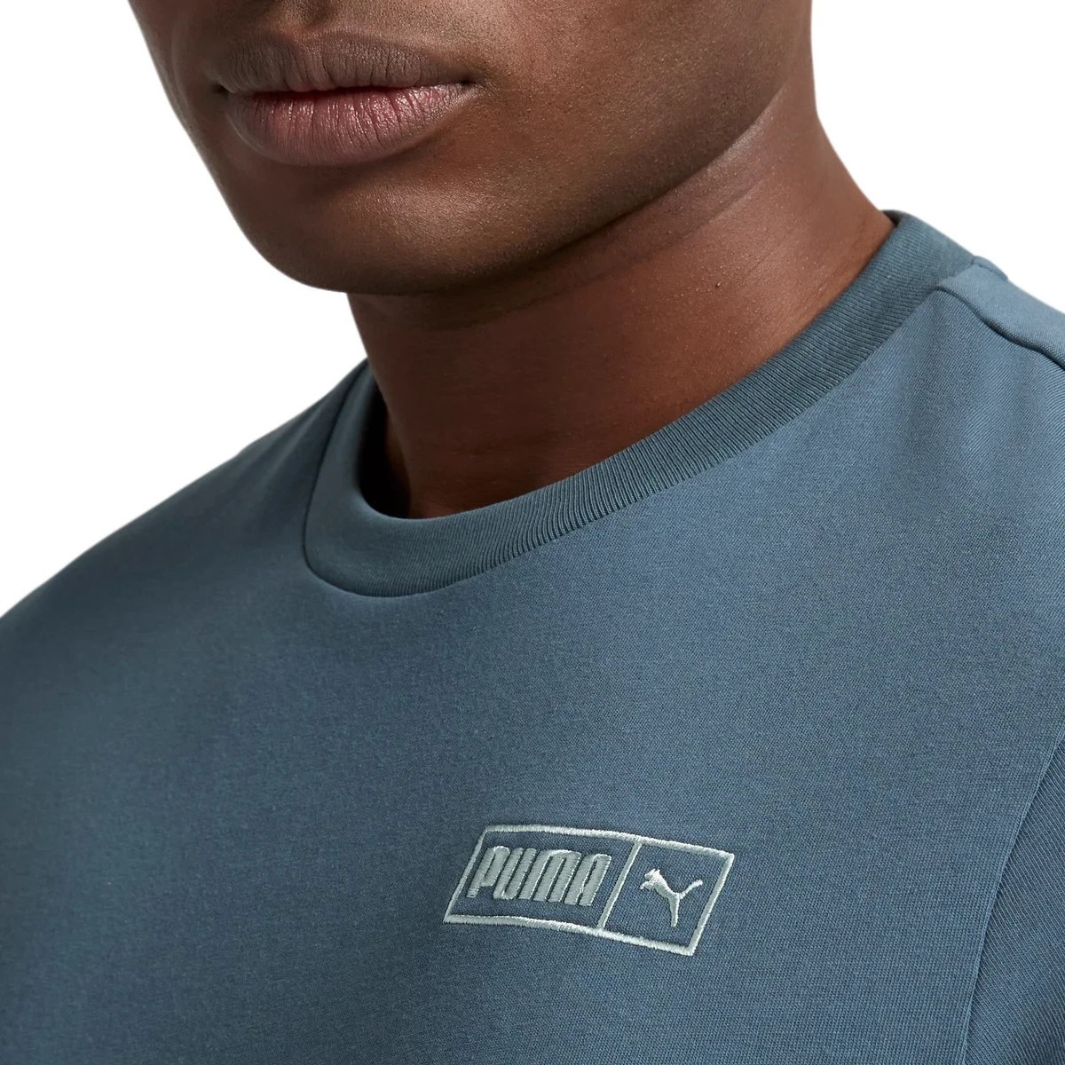 PUMA Men’s Logo Tee   SIZE L  COLOR BLUE