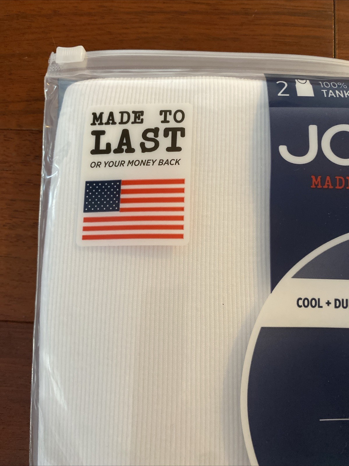 4 Pack Jockey Men's 100% Cotton Tanks Made in America Size Small New gallery