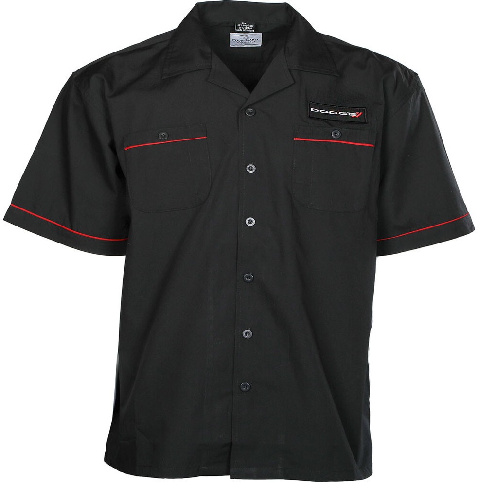 Dodge Logo Mechanic Type Style Button Down Work Crew Pit Shirt Official Licensed