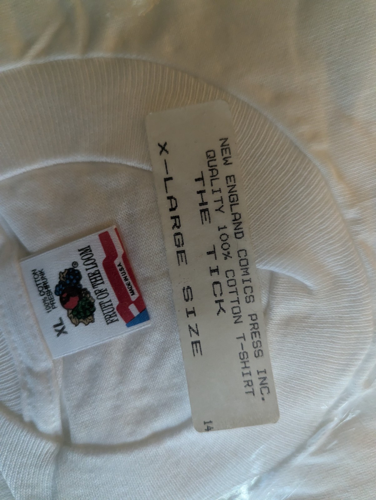 THE TICK LOGO NEW ENGLAND COMIC PRESS XL SIZE VINTAGE T-SHIRT FACTORY SEALED gallery