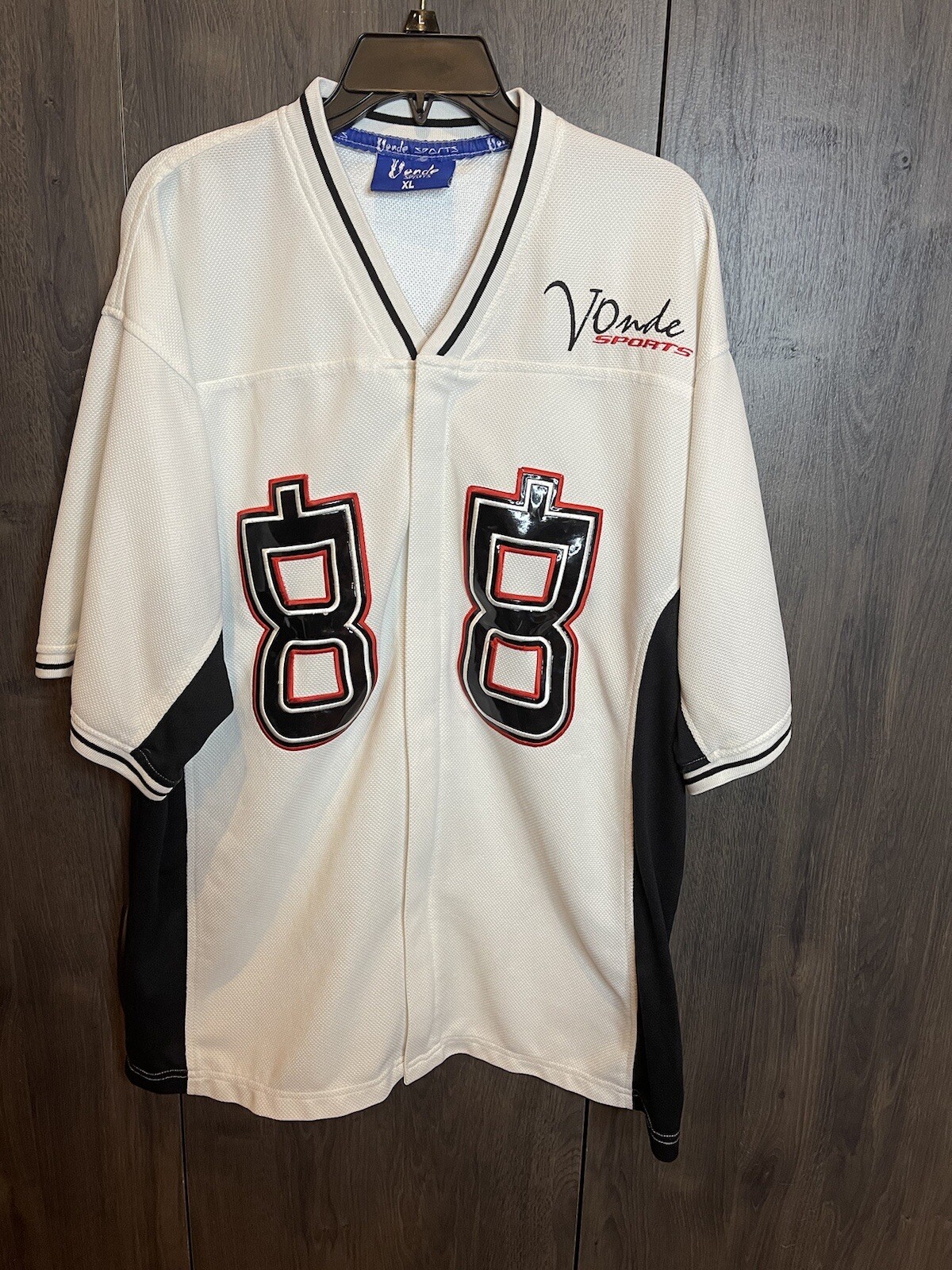 Vonde Sports Jersey Full Zip Adult XL White gallery