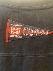Coogi Men’s Size 3XL Embroidered Crest Shoulder Strap V Neck Black Shirt