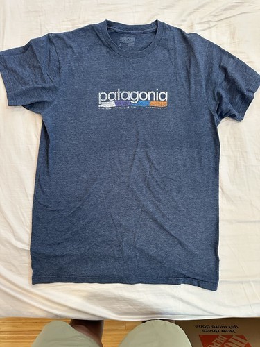 Vintage Patagonia T-Shirt – Blue Tee – Mens Large