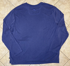 Tommy Bahama Coastal Crest Tee Crew Neck L/S Mens 3XLB UPF 30 Ultramarine NWT
