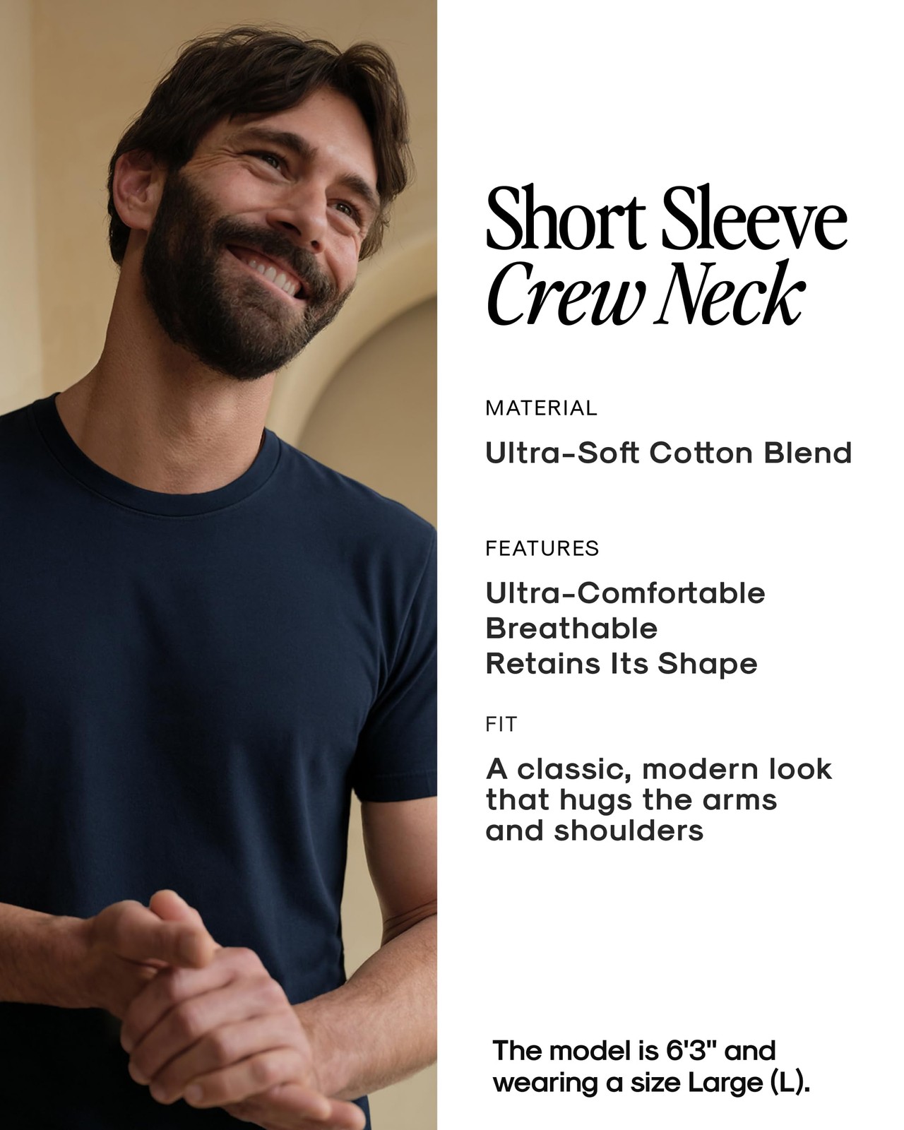 True Classic Mens T-Shirts – Short Sleeve Crew Neck T Shirts for Man, Cotton gallery