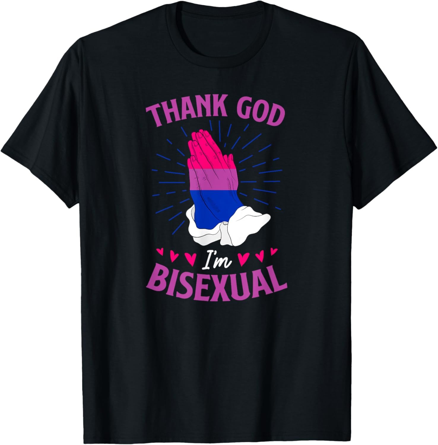 Thank God I’m Bisexual Proud Bisexual Christian Pride Bi T-Shirt