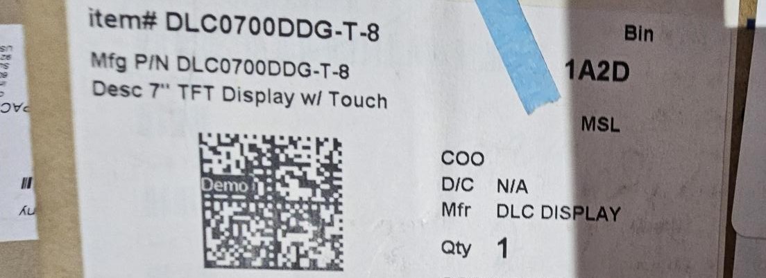 LCD Display DLC0700DDG-T-8 Panel Original with Touch Screen-NEW