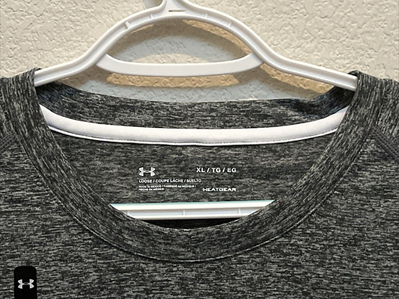NEW Under Armour Heatgear T-Shirt Mens XL Gray Short Sleeve Crew Neck NWT $25 gallery
