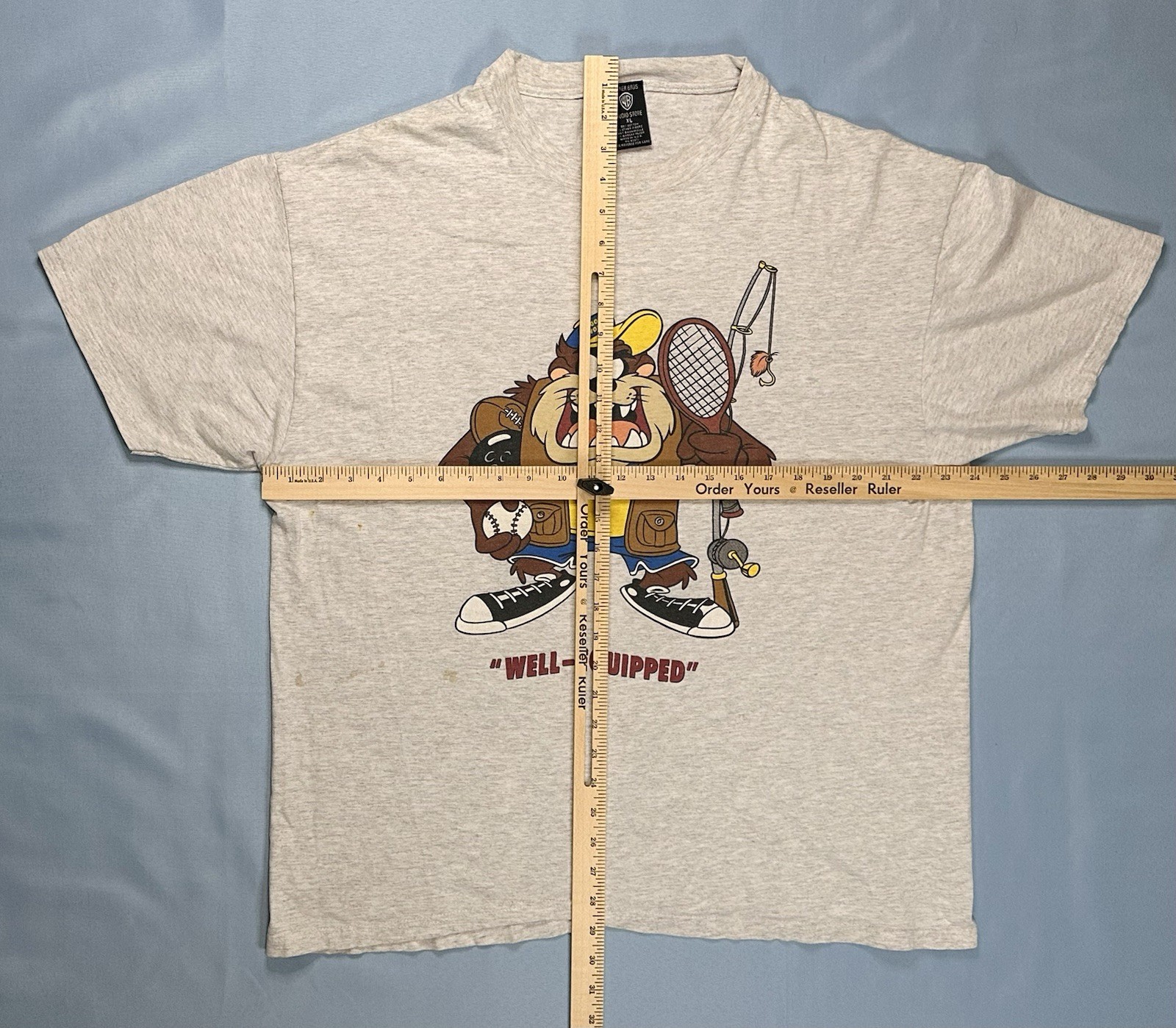 Vintage Taz Looney Tunes T-Shirt XL Warner Bros Studio Store 90s USA gallery