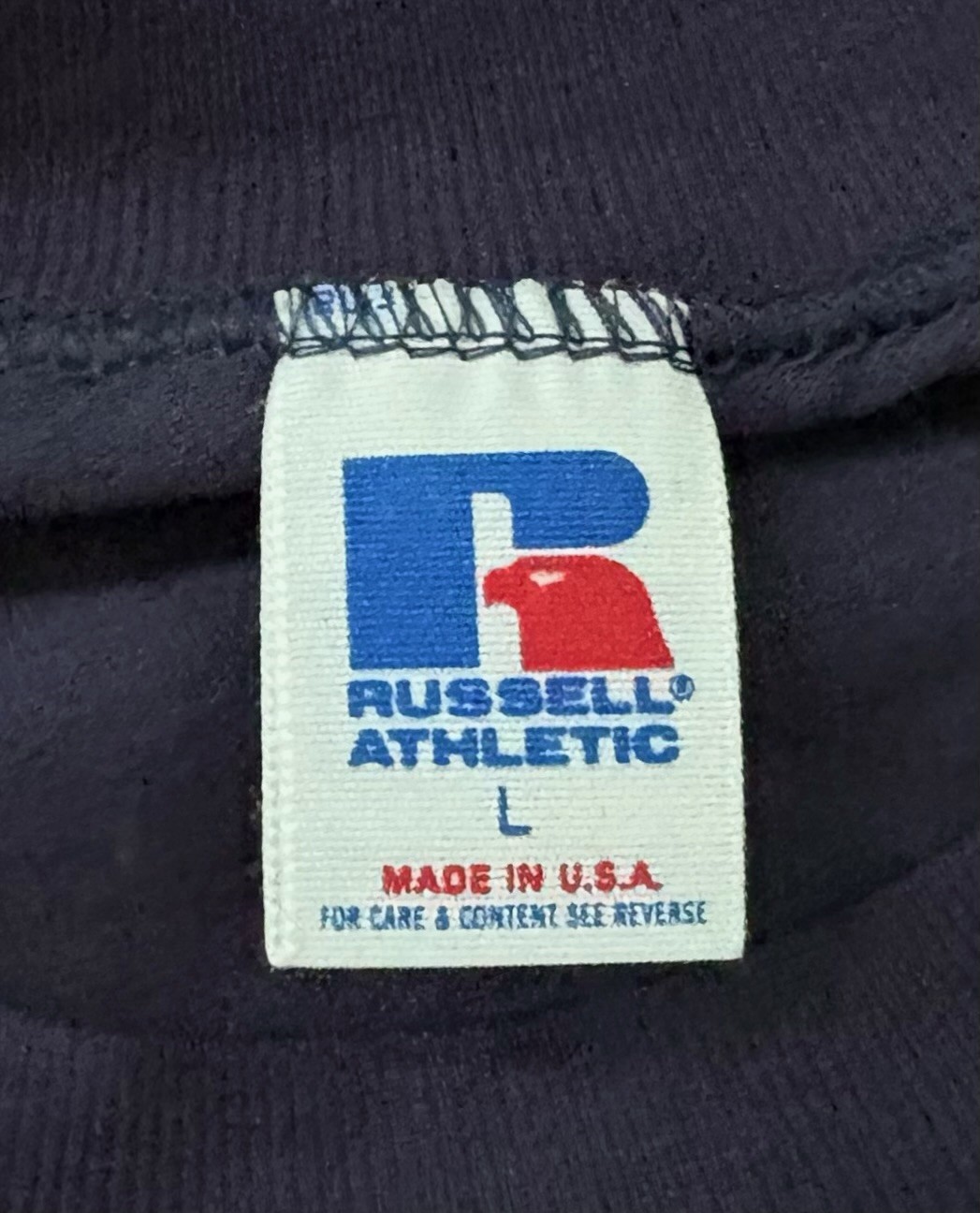 vintage russell athletic single stitch t-shirt mens size large NOS NWOT USA made gallery