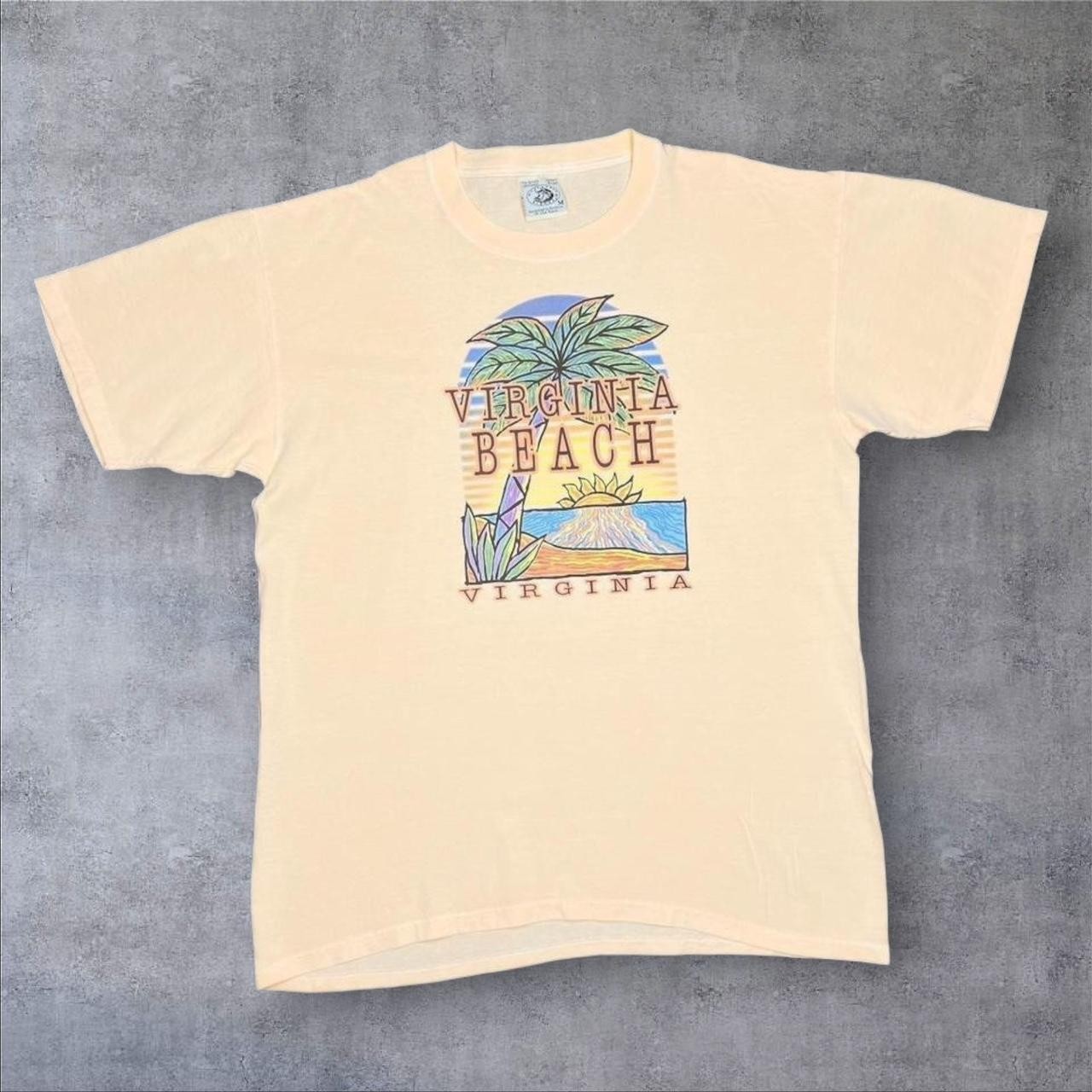 Early 00’s Virginia Beach “Virginia” Tropical USA Souvenir Graphic T-Shirt M L gallery