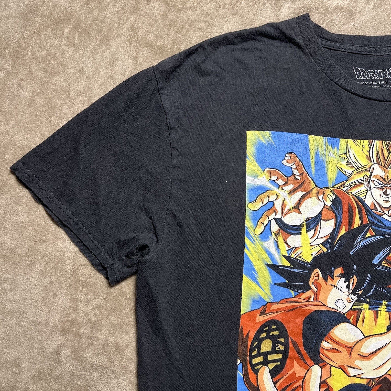 Dragon Ball Z Goku Super Saiyan 3 T Shirt Mens XL Black DBZ SS3 Anime Graphic gallery