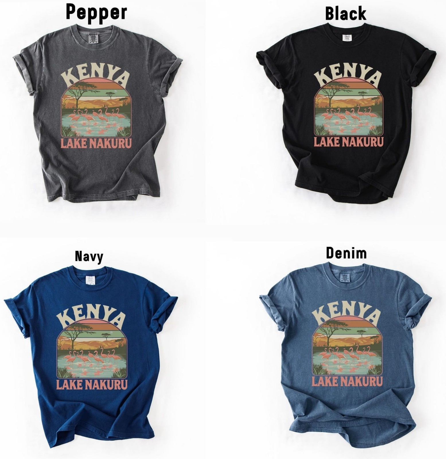 Vintage Kenya Lake Nakuru Shirt Travel Gift Kenya Trip Lover Tee gallery