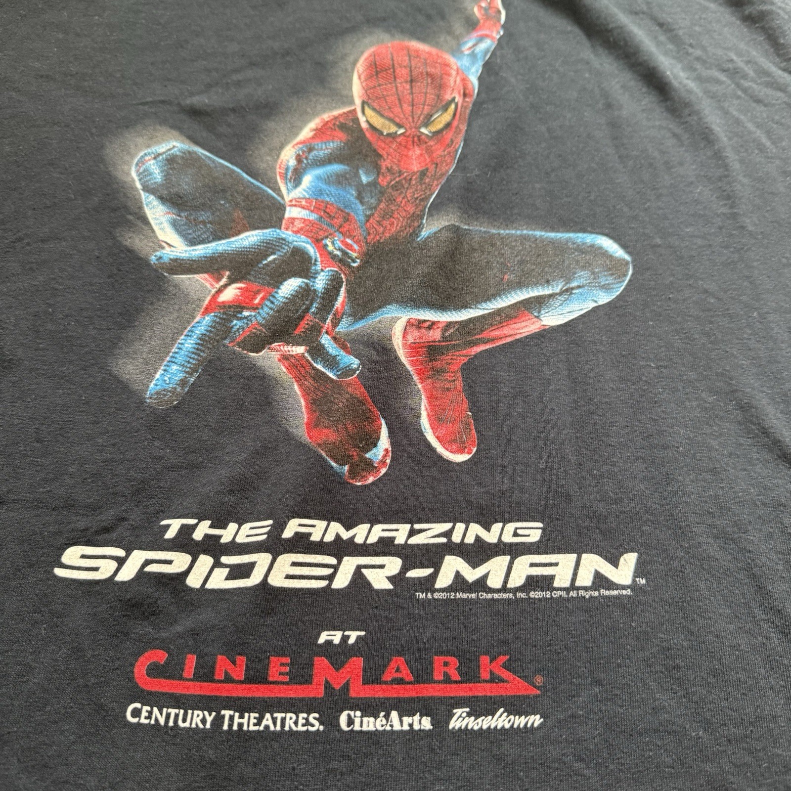 2012 The Amazing Spider-Man Movie Promo T-Shirt Men’s M gallery