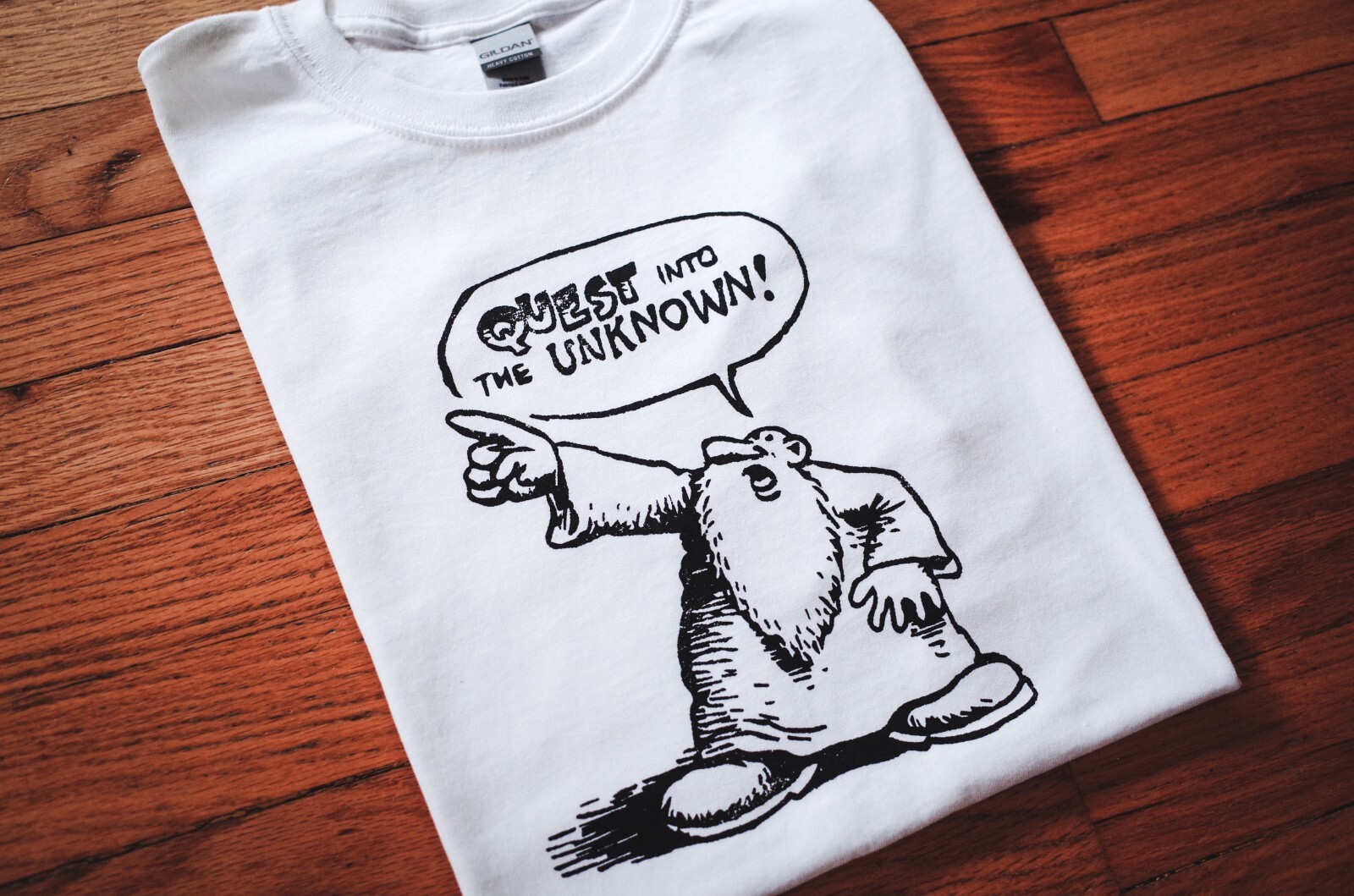 Vintage Mr. Natural White T-Shirt, Quest Into Unknown, Crumb, Harvey Pekar Fritz gallery