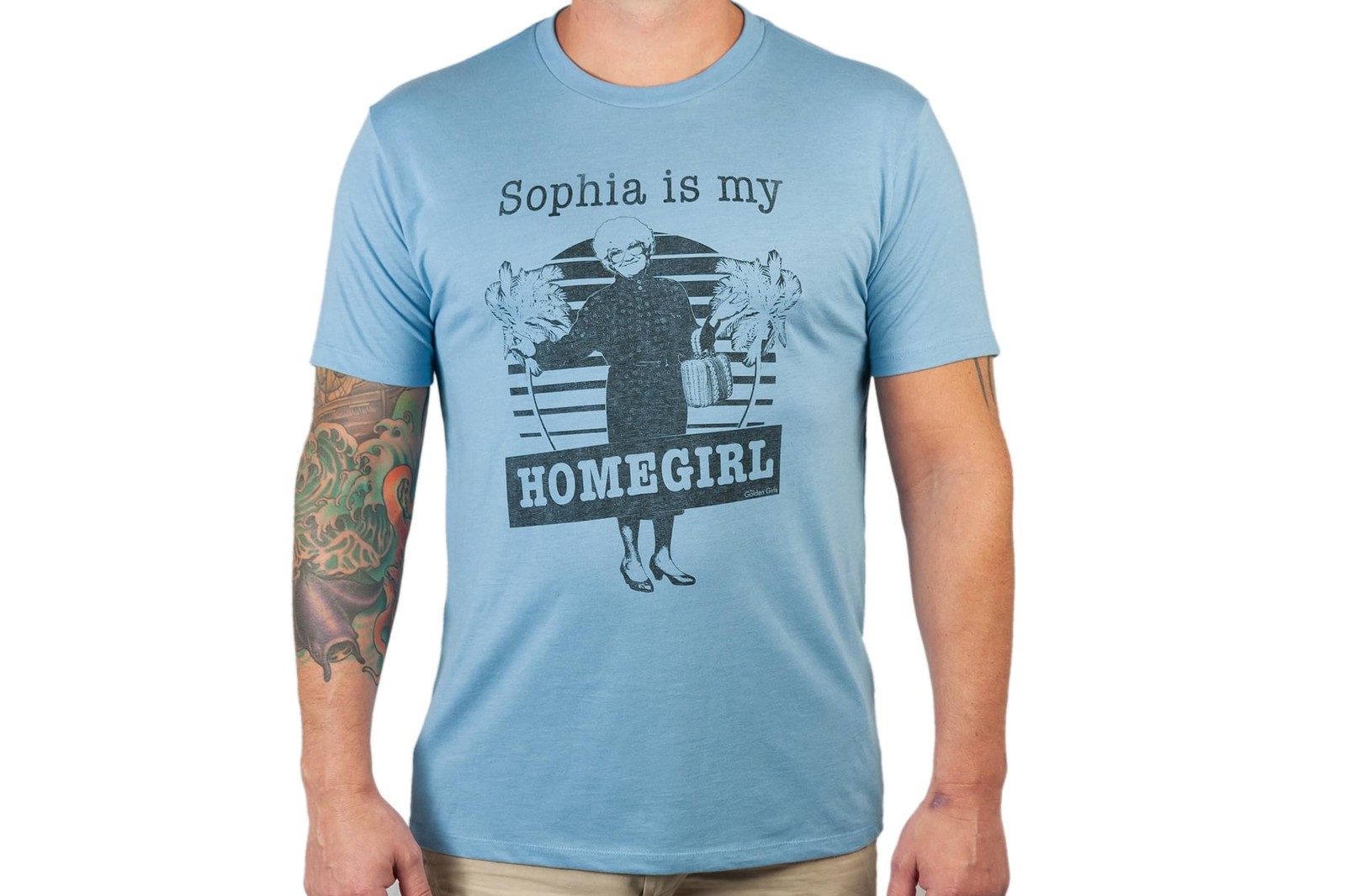 The Golden Girls ‘Sophia Is My Homegirl’ Men’s T-Shirt Light Blue | Comfort Fit