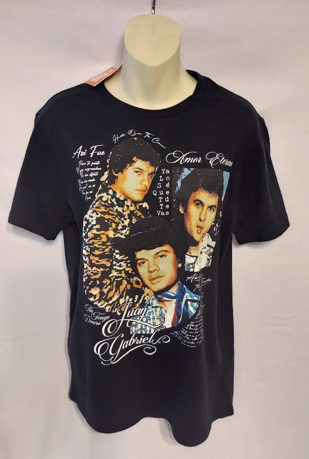 Juan Gabriel Graphic T Shirt Black Latin Pop Tribute Tee Size XL, L, M, S, XS gallery