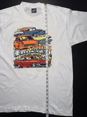 Vintage NOS Large Chevy Car White Single Stitch T-shirt. Screen Star Best. USA
