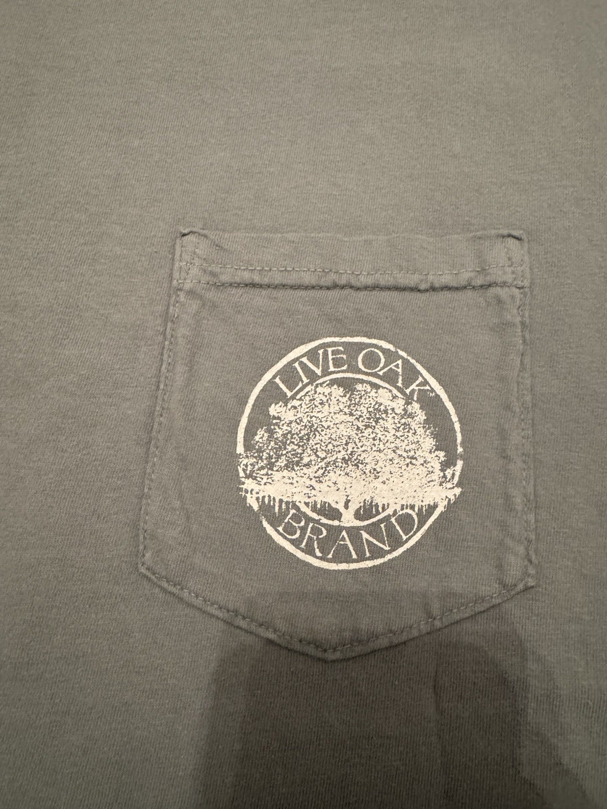 Live Oak Brand Comfort Colors T-Shirt Size Small Tied to The South NEW Gray gallery