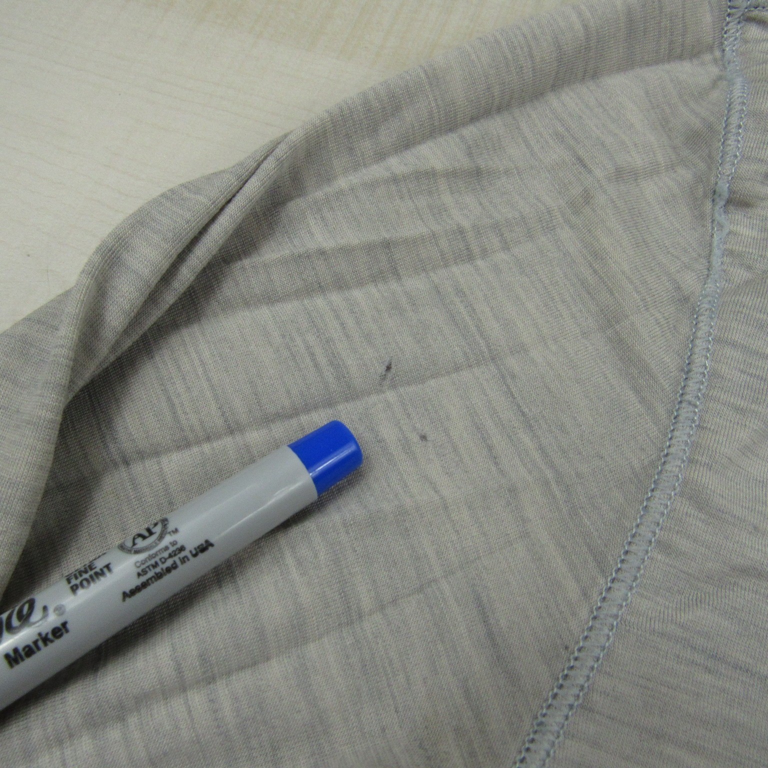 Proof Shirt Mens Small Beige Gray Snap Henley Merino Nylon Blend Lightweight gallery