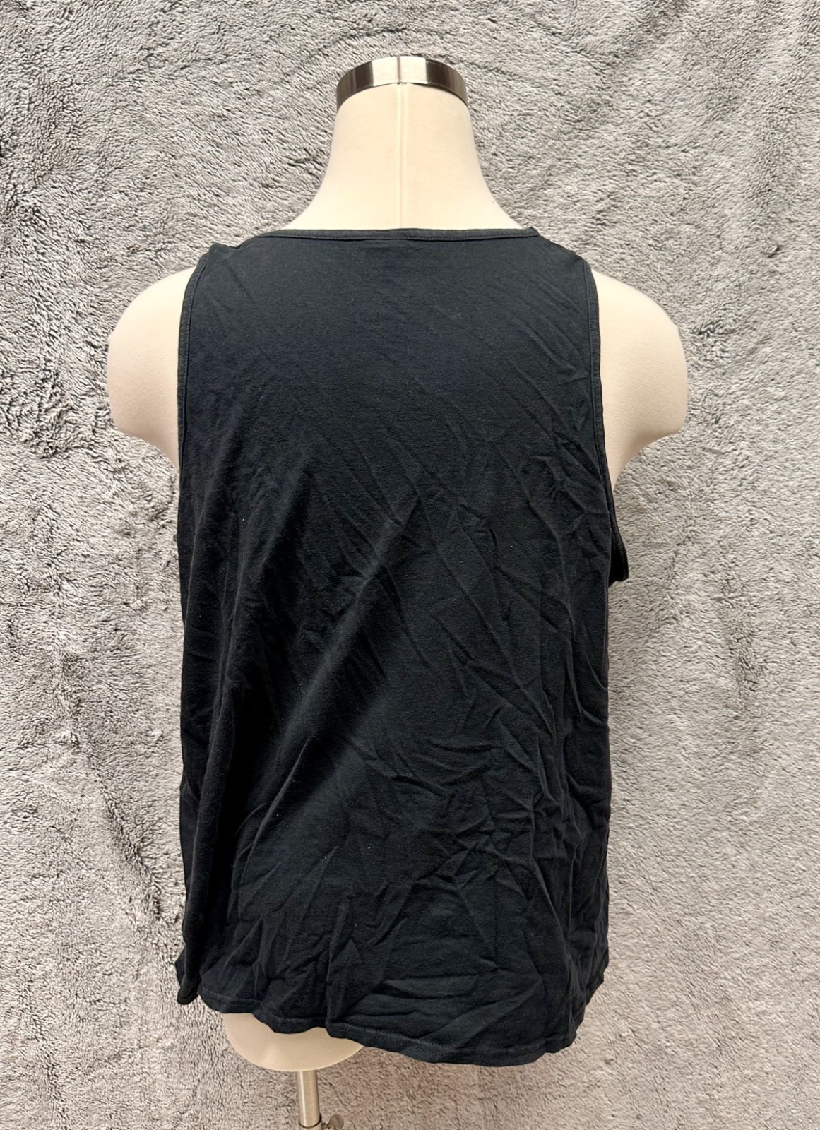 Vintage Y2K Funny Pineapple Graphic Tank Top Black Gildan 2XL "Nobody Likes Me" gallery