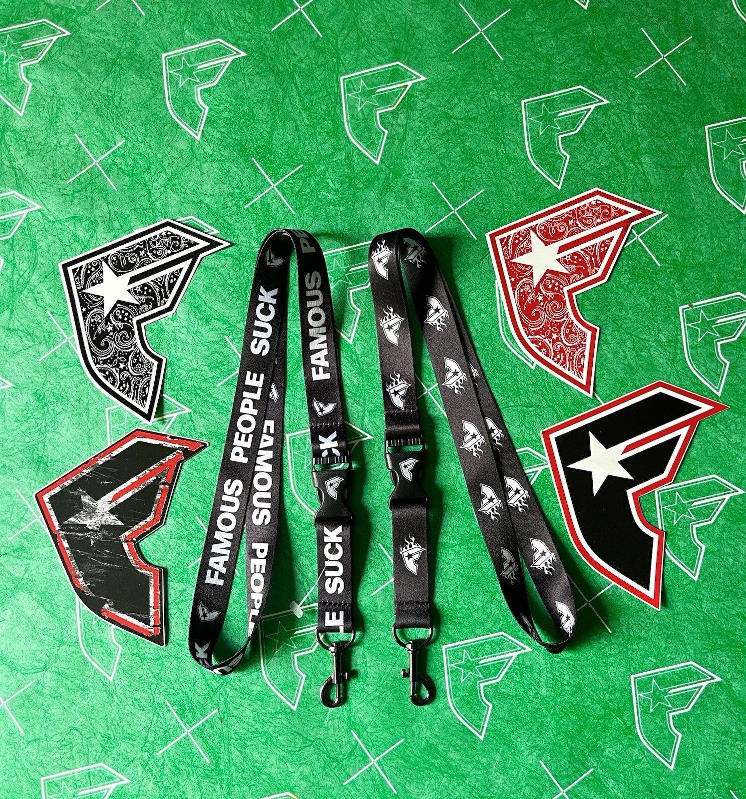 Famous Stars And Straps Sticker And Lanyard Set Travis Barker Blink 182 RARE Y2K gallery