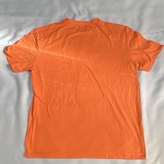 Men’s Orange Polyester Elastane Crew Neck Short Sleeve T-Shirt XL Regular A2