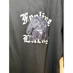 CR-24 Chrome Edge Feeling Lucky Oversized Heavy T-Shirt Black Mens Medium NWT