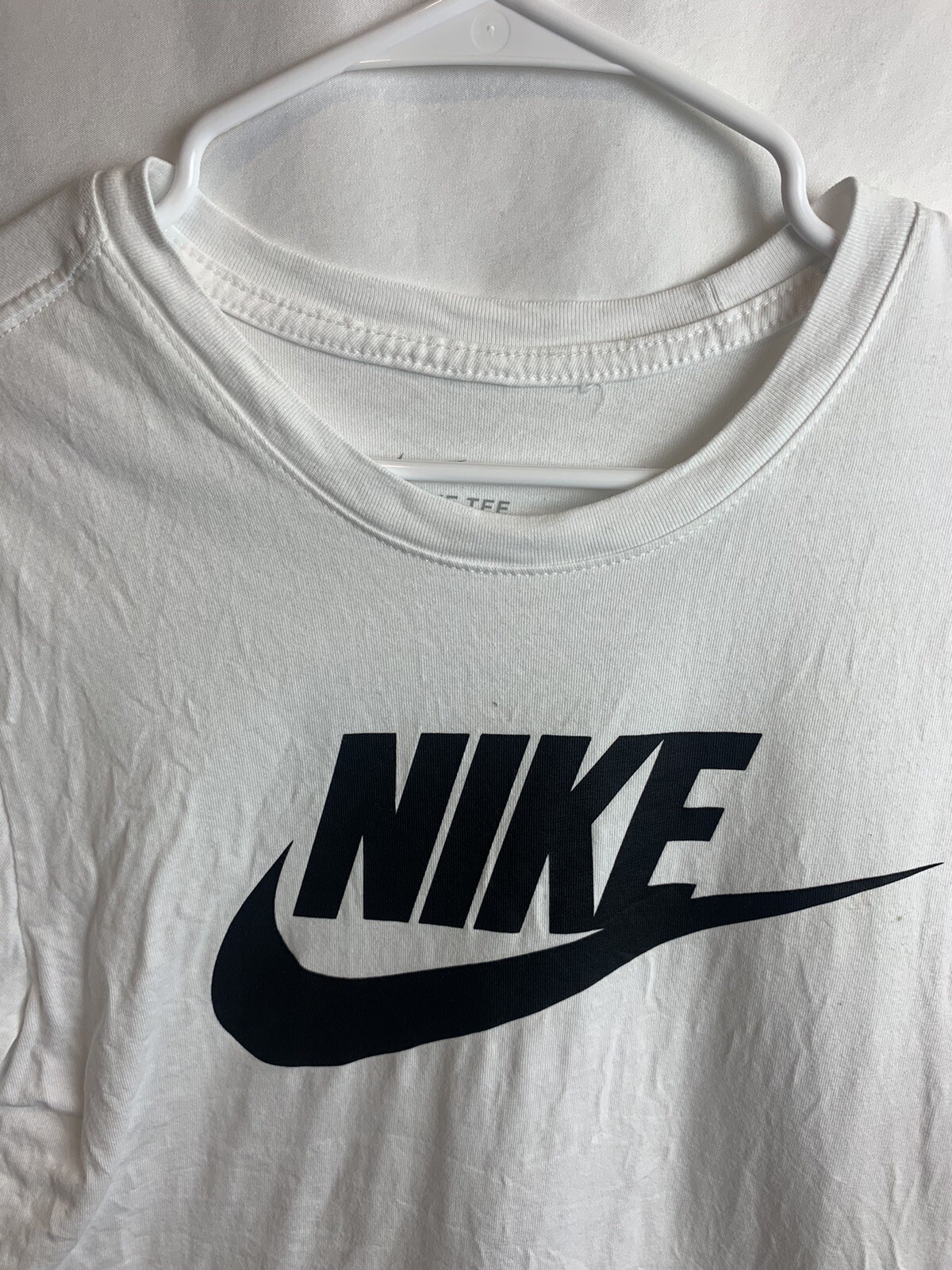 Nike Men's Sportswear Tee Icon Futura White/Black T-Shirts AR5004-101 gallery